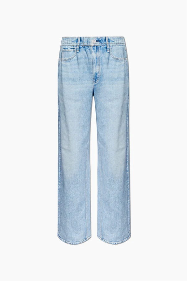 light blue Straight-leg pants