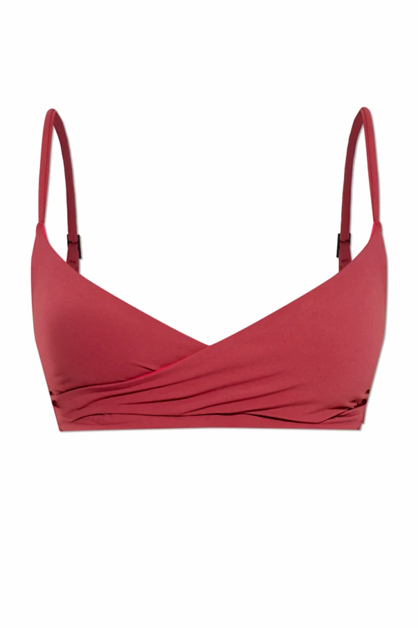 CZERWONY Dwustronna góra od kostiumu kąpielowego `Amira`