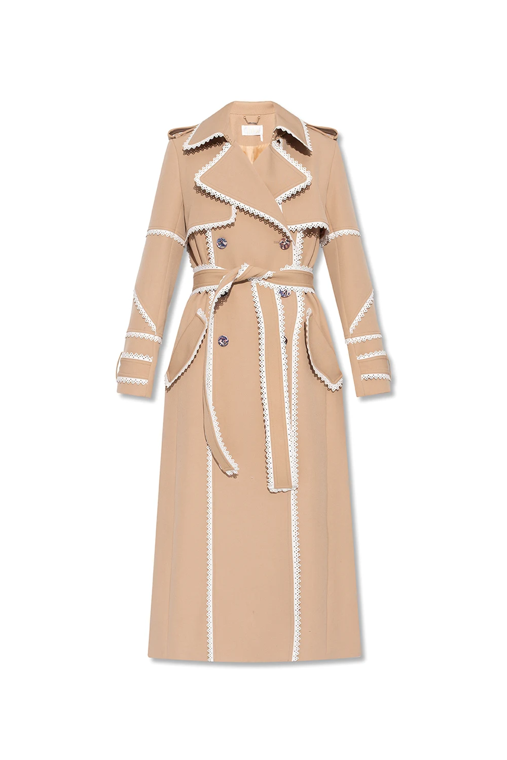 Wool trench coat