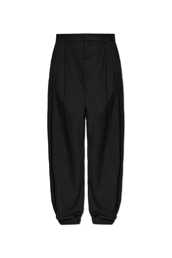 BLACK Pleated pants