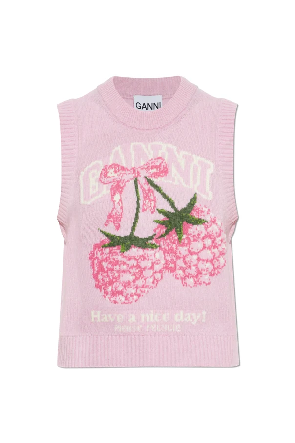 SCHWARZ Weste mit Logo