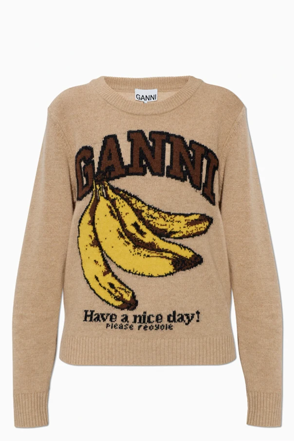 BEIGE Pullover mit Logo