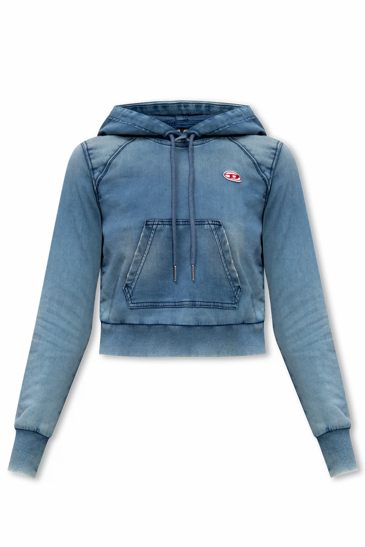 ‘D-ANGY-HOOD-NE’ denim sweatshirt