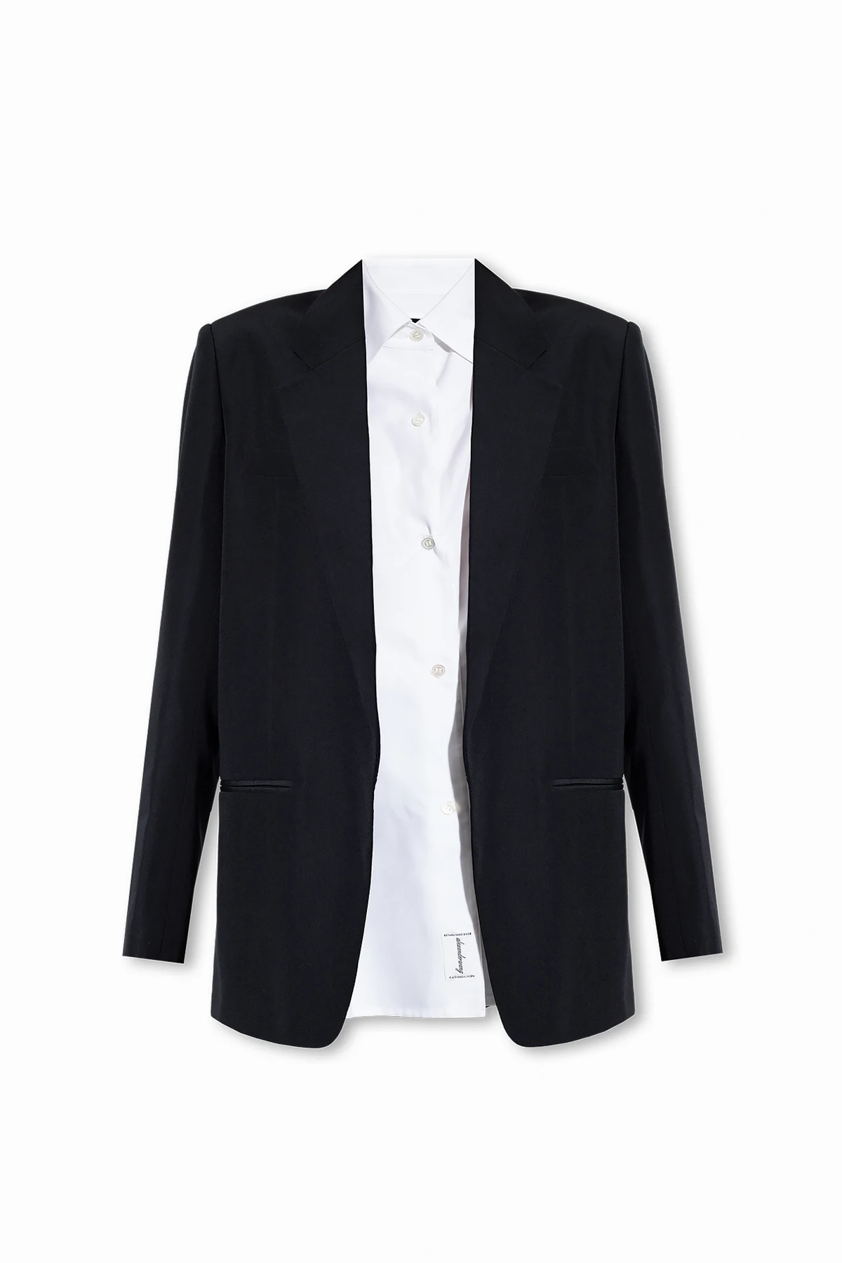 Blazer with detachable shirt