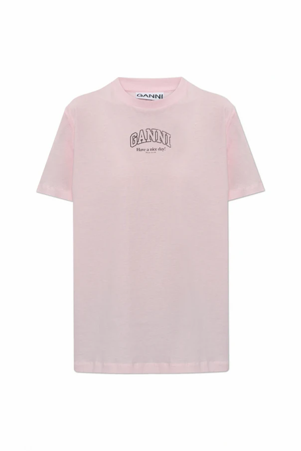 ROSA T-Shirt mit aufgedrucktem Logo