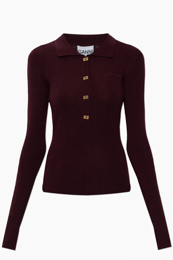 BORDO Top z wyszytym logo