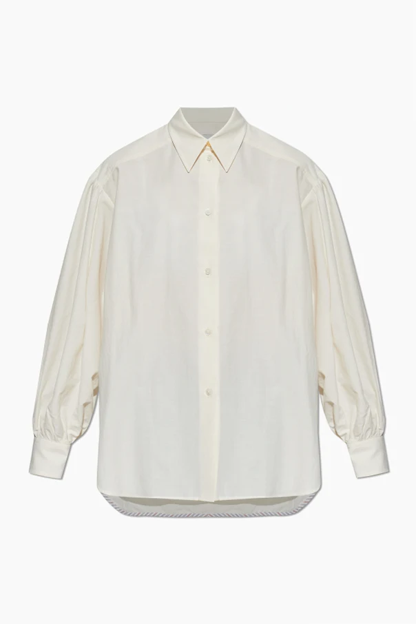 CREME Baumwollhemd im ‘Oversize’-Stil