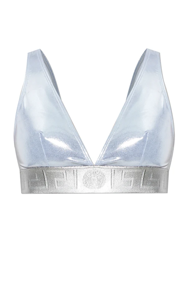 SREBRNY Góra od kostiumu kąpielowego