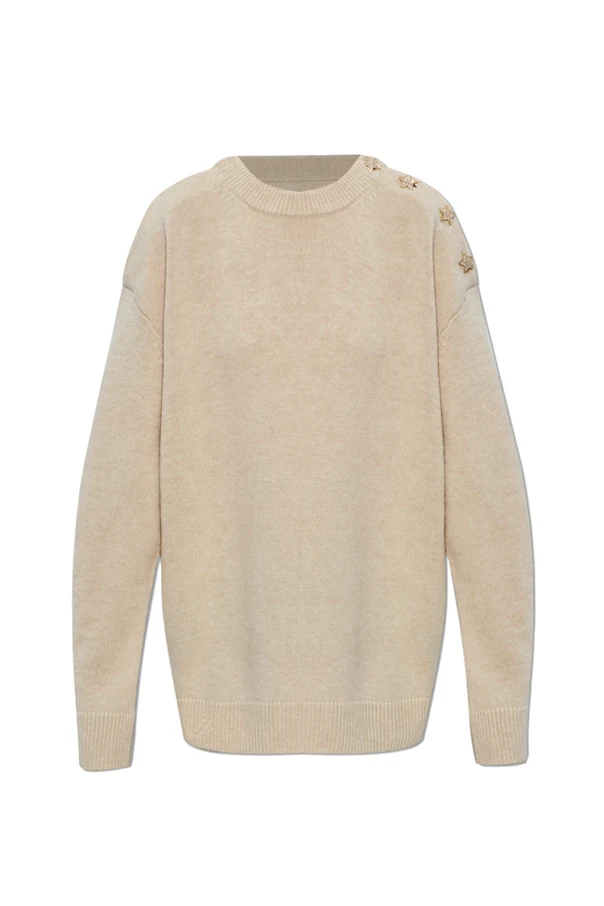 BEIGE Locker geschnittener Pullover