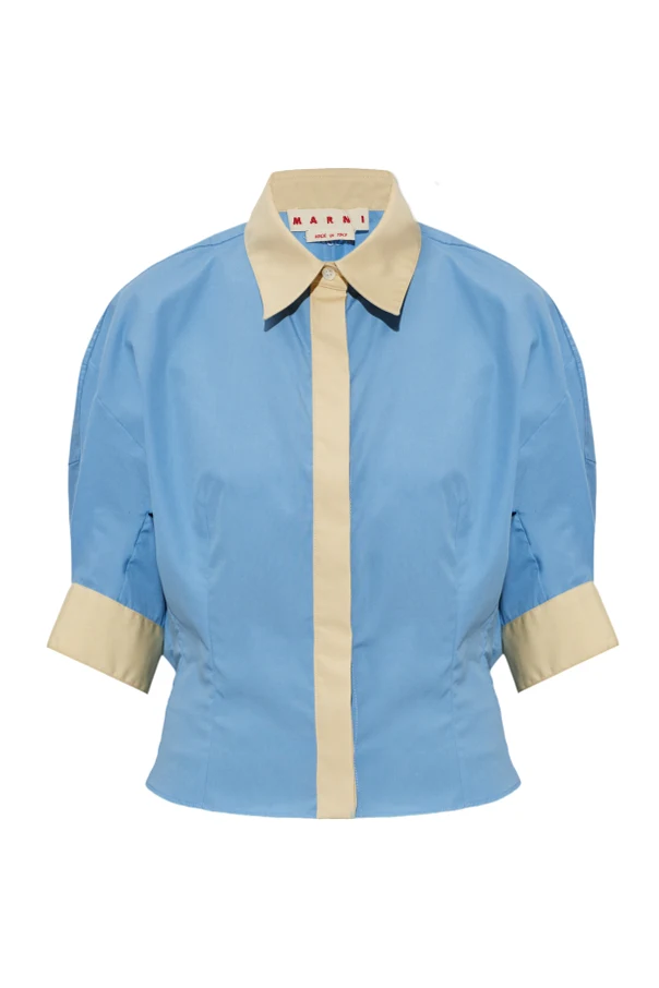 BLAU Kurzes Hemd