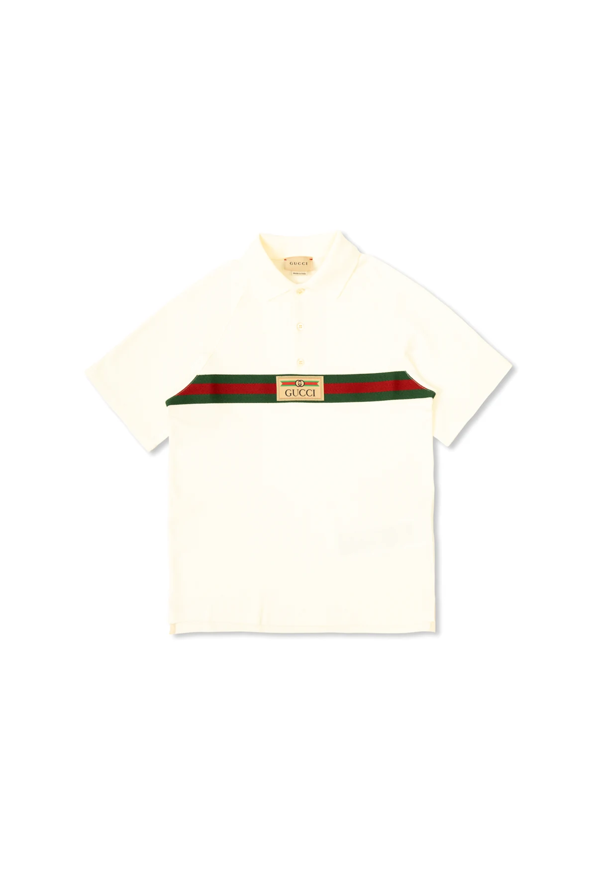 Polo with distinctive Web stripe