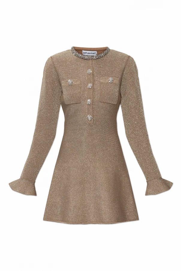 GOLD Dress with Lurex Thread