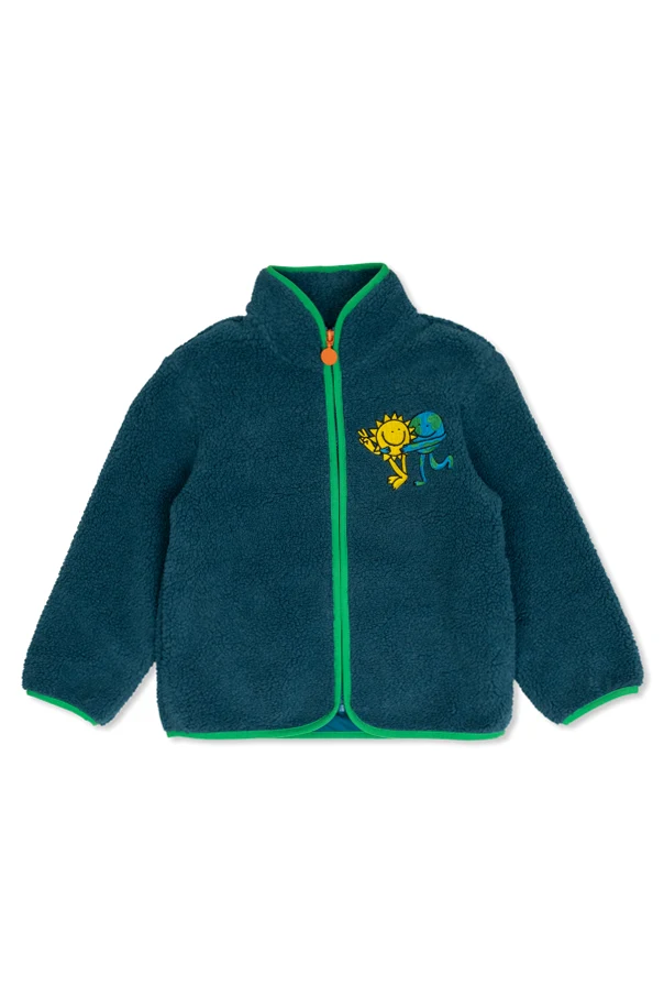 GREEN Fleece with embroidery