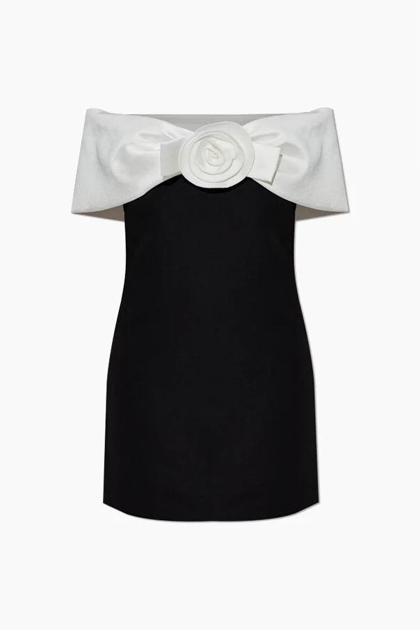 BLACK Off-shoulder dress