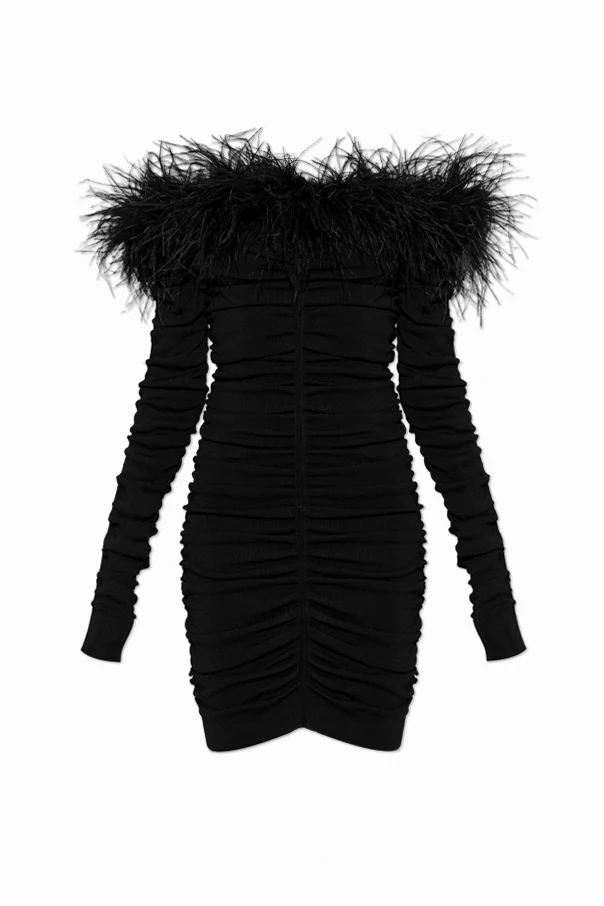 BLACK Feather dress