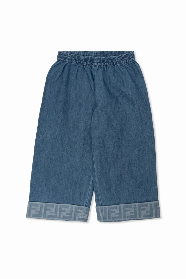 BLAU Jeans mit umgeschlagenen Hosenbeinen