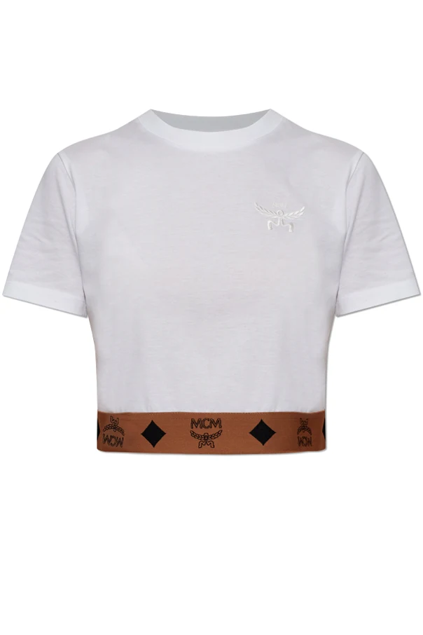 WHITE Cotton logo top