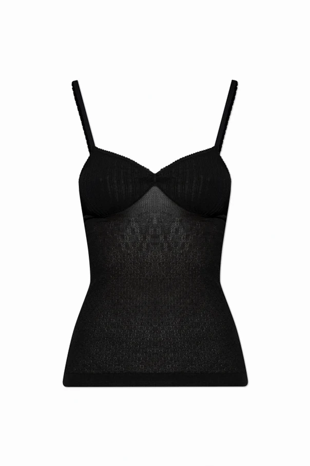 SCHWARZ Top mit Trägern