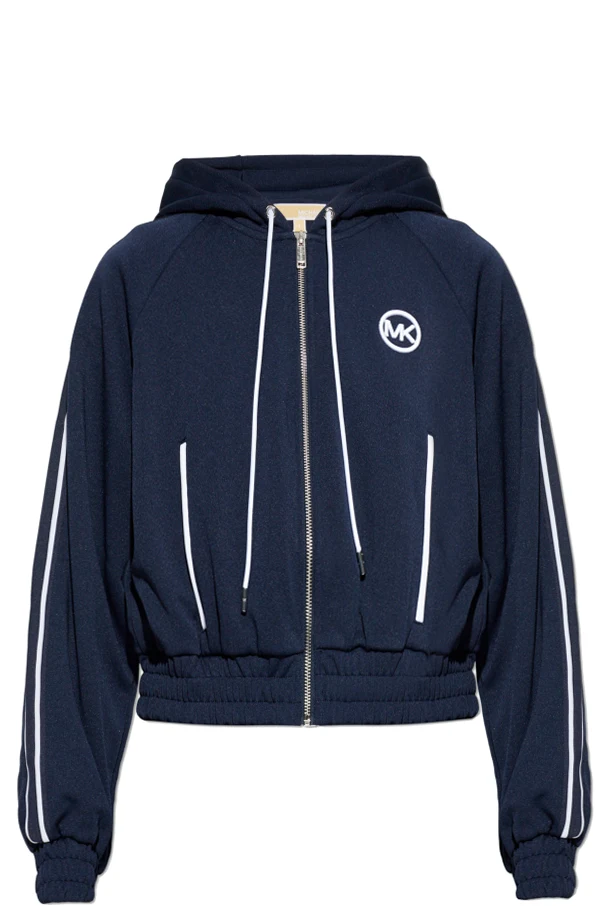 GRANATOWY Bluza z logo