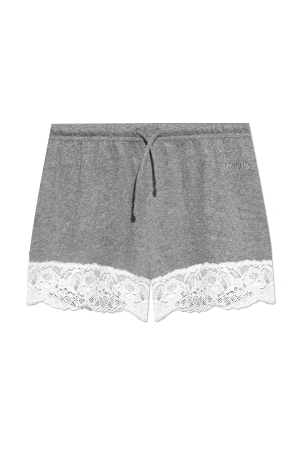GREY Shorts with lace