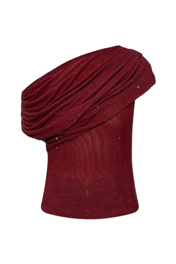 BURGUNDY Sequin top