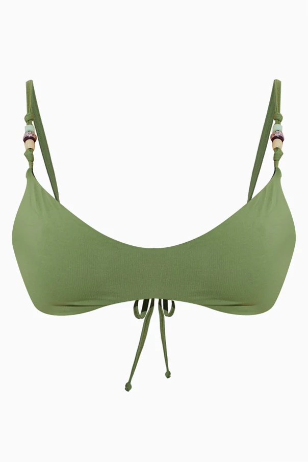 ZIELONY Dwustronny góra od kostiumu kąpielowego `Mika`