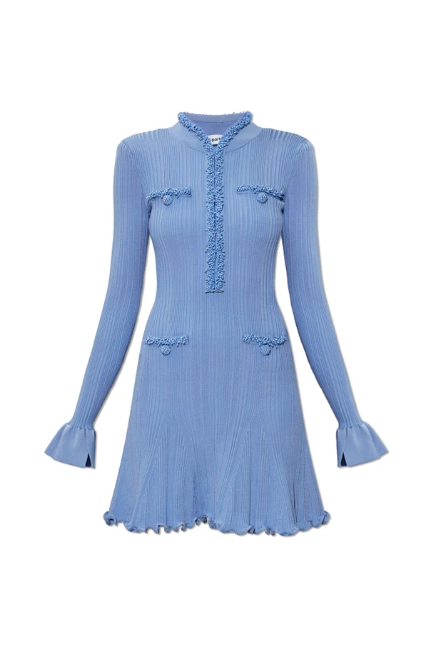 BLUE Dress with shimmering beads