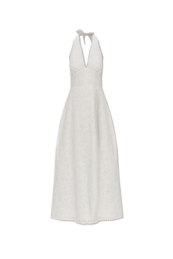 BIAŁY  Ażurowa sukienka ‘Salma’