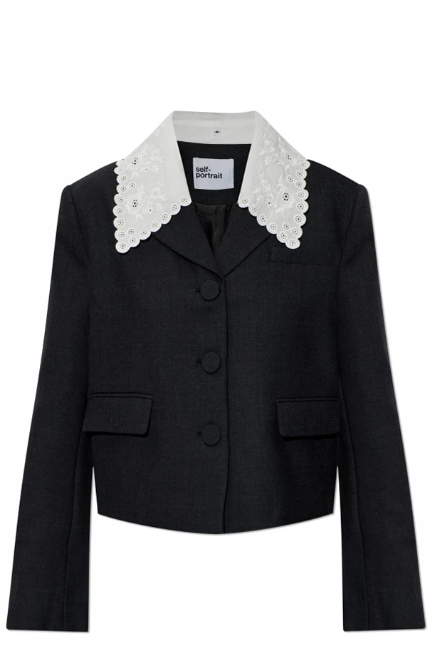 SZARY Marynarka z odpinanym kołnierzem