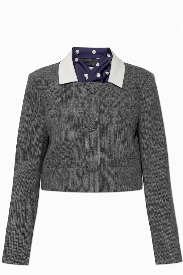 SZARY Marynarka z odpinanym szalem