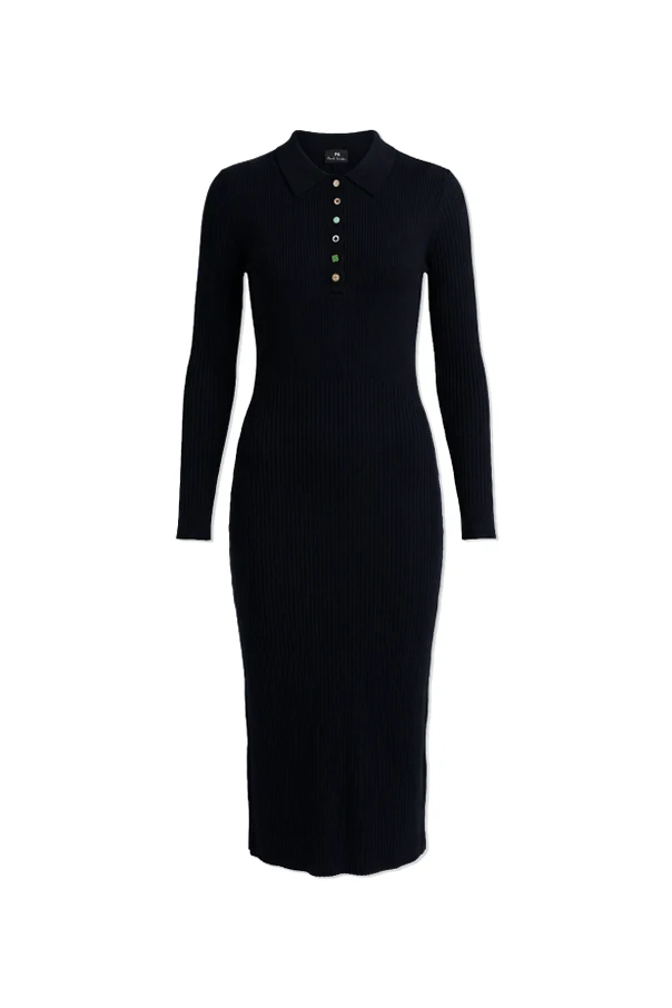 SCHWARZ Kleid mit figurbetontem Schnitt