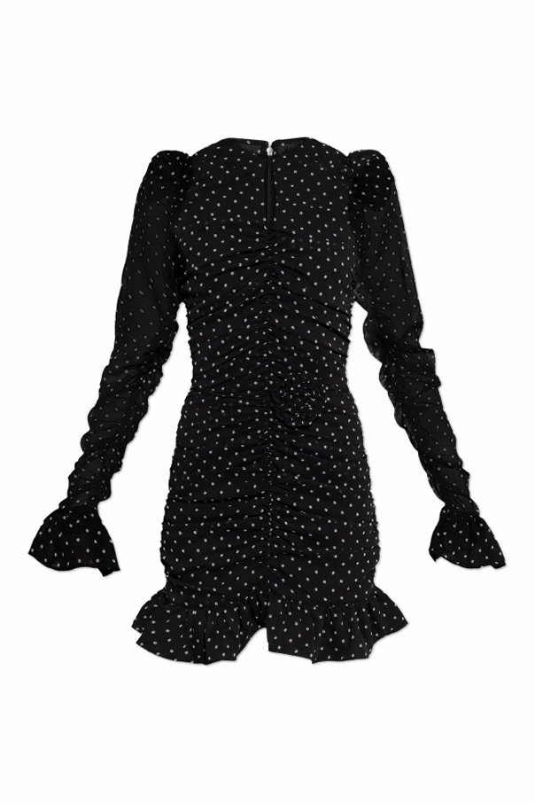 CZARNY Sukienka z marszczeniem