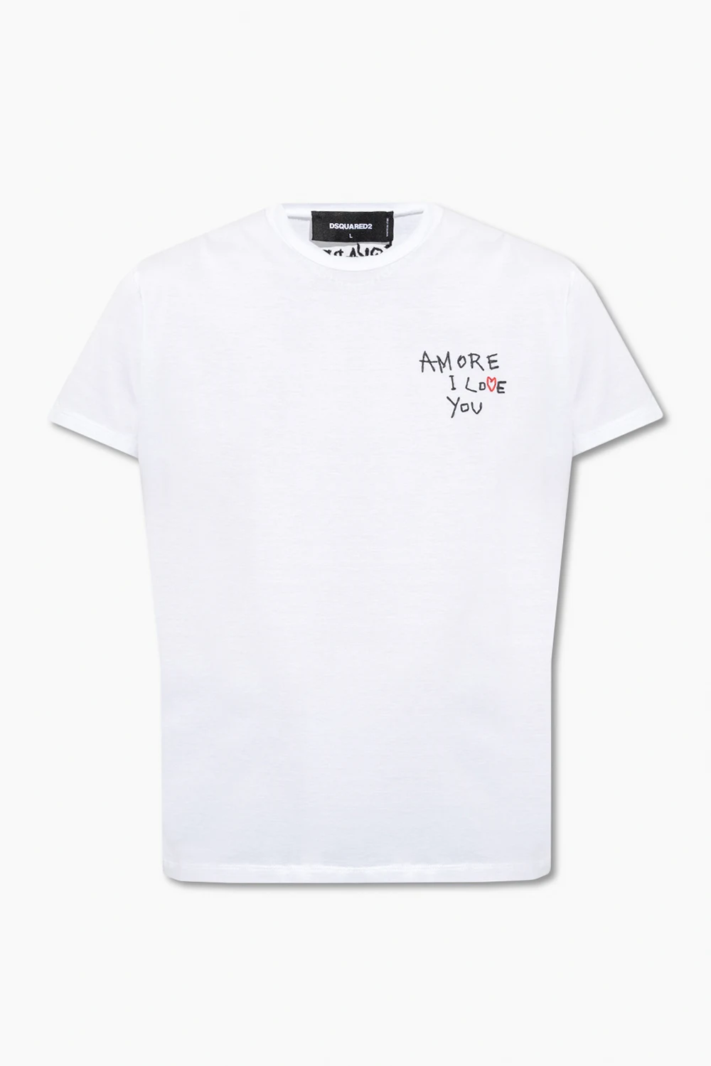 T-shirt z wyszytym wzorem