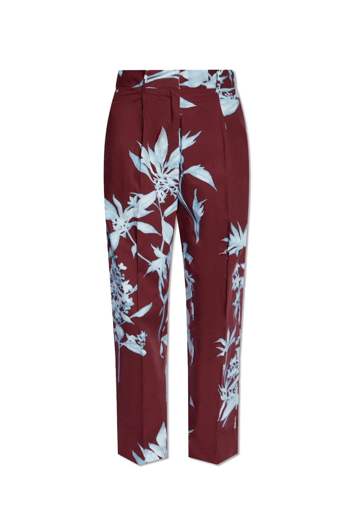 Trousers with floral motif