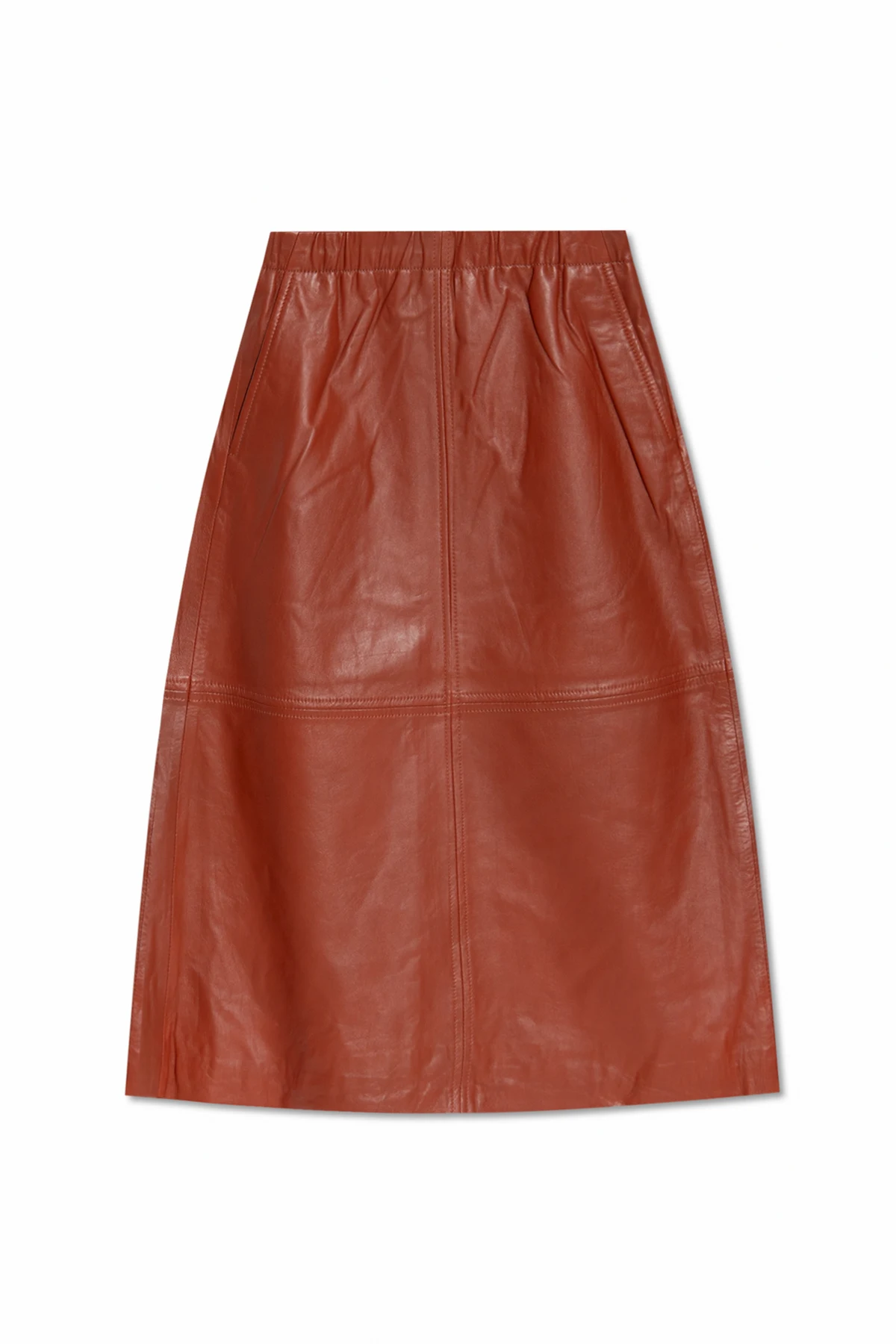 ‘Charm’ leather skirt