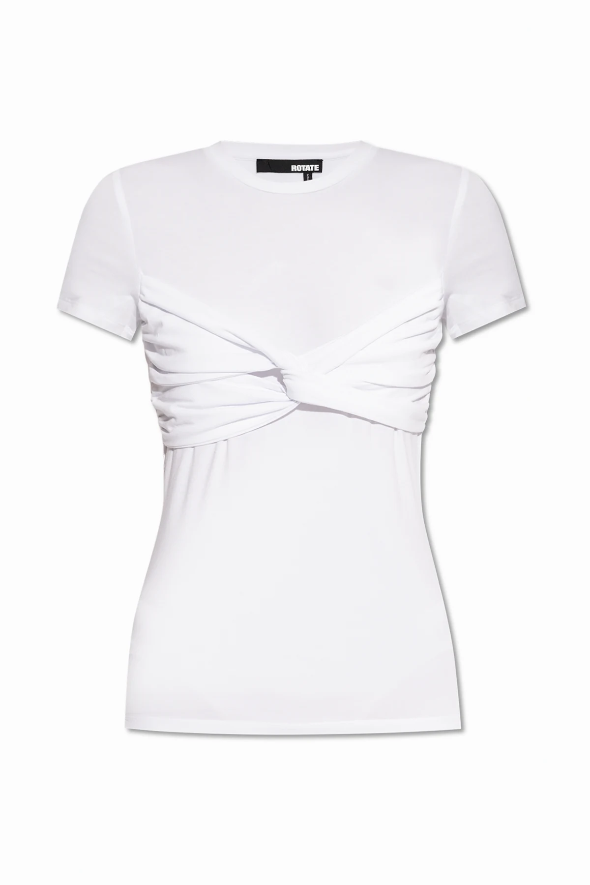 T-shirt z plecionką