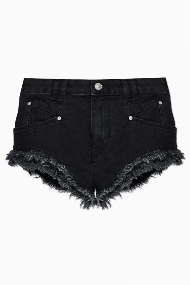 BLACK "Eneidala" denim shorts