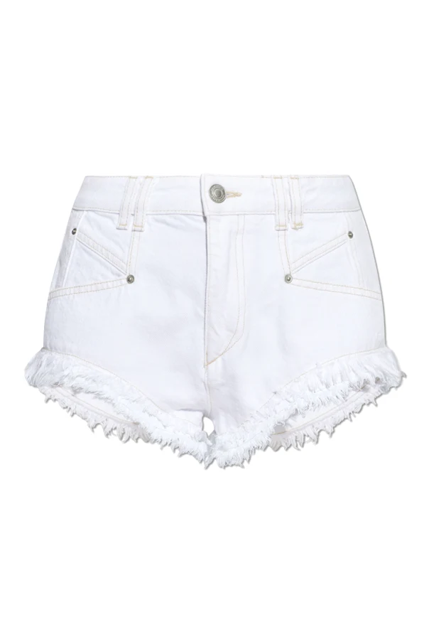 WHITE Denim shorts `Eneidala`