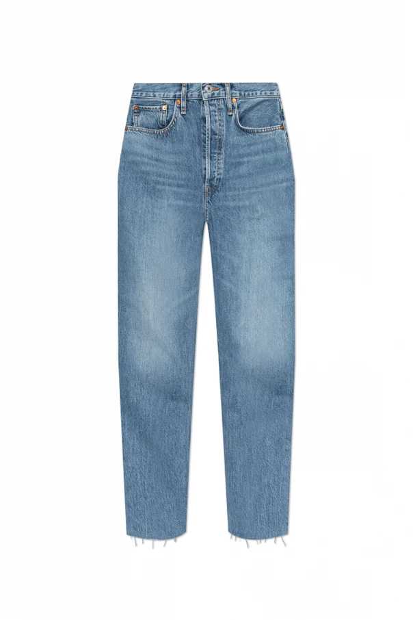 BLAU Jeans mit leicht zulaufenden Beinen