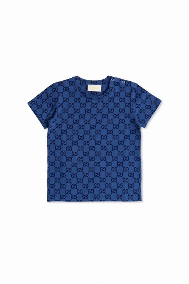 NAVY BLUE T-shirt with monogram