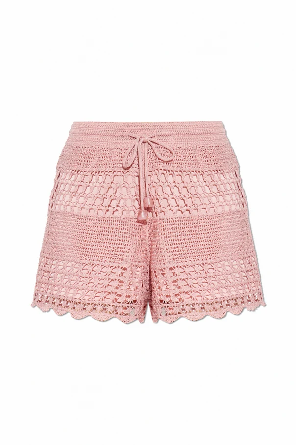 ROSA Shorts mit dekorativem Strickmuster
