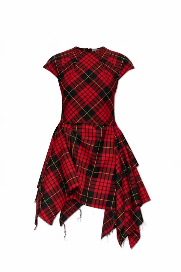 ROT Kleid mit Karomuster