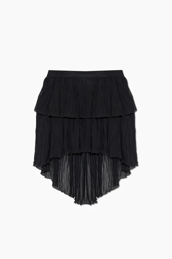 SCHWARZ Asymmetrischer Rock