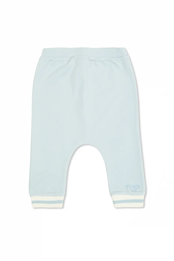 HELLBLAU Baumwollhose mit gesticktem Logo