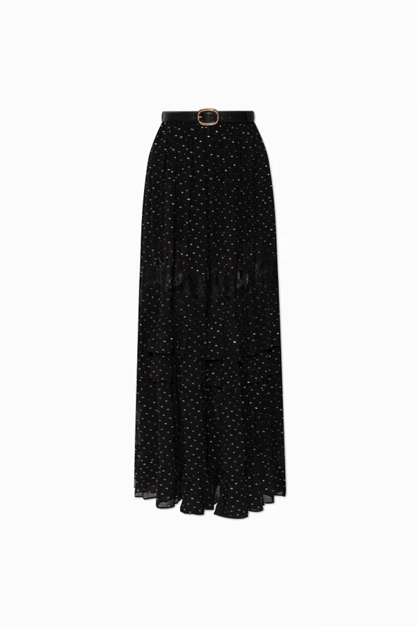 BLACK Skirt with lurex thread