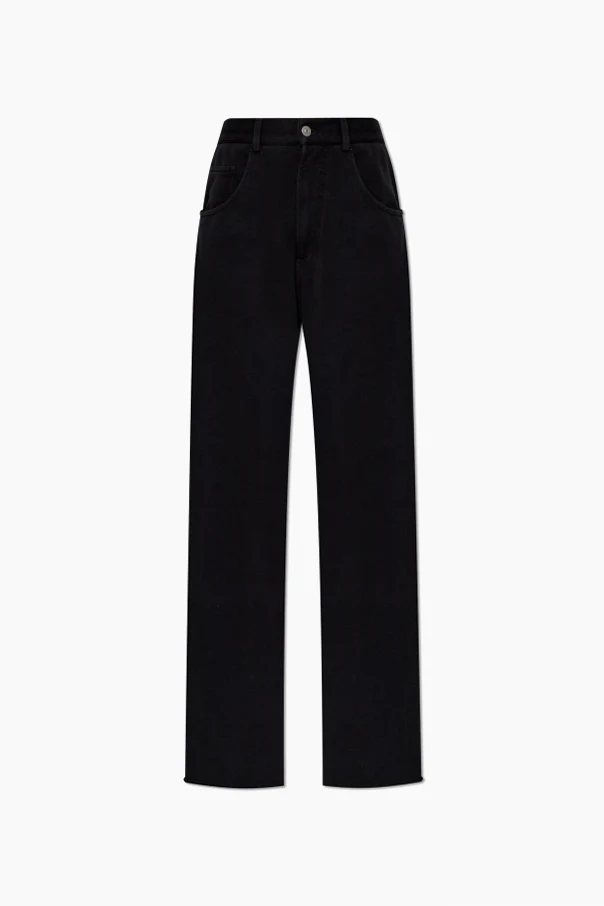 BLACK Wide-leg sweatpants