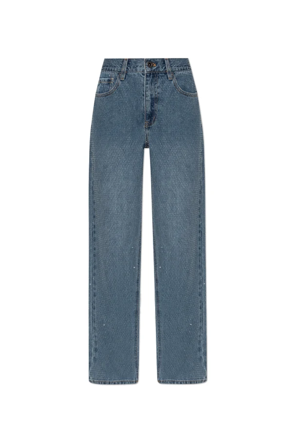 BLUE Jeans with shiny sequins