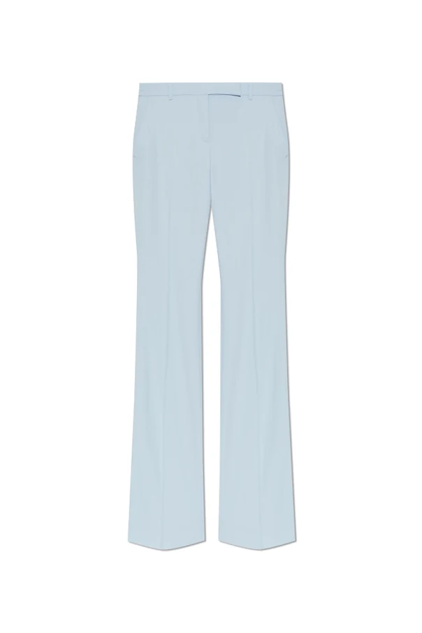 light blue Creased trousers