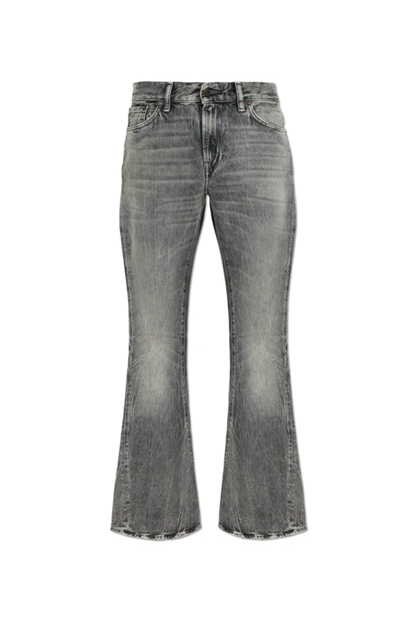 GRAU Hose mit ausgestelltem Bein