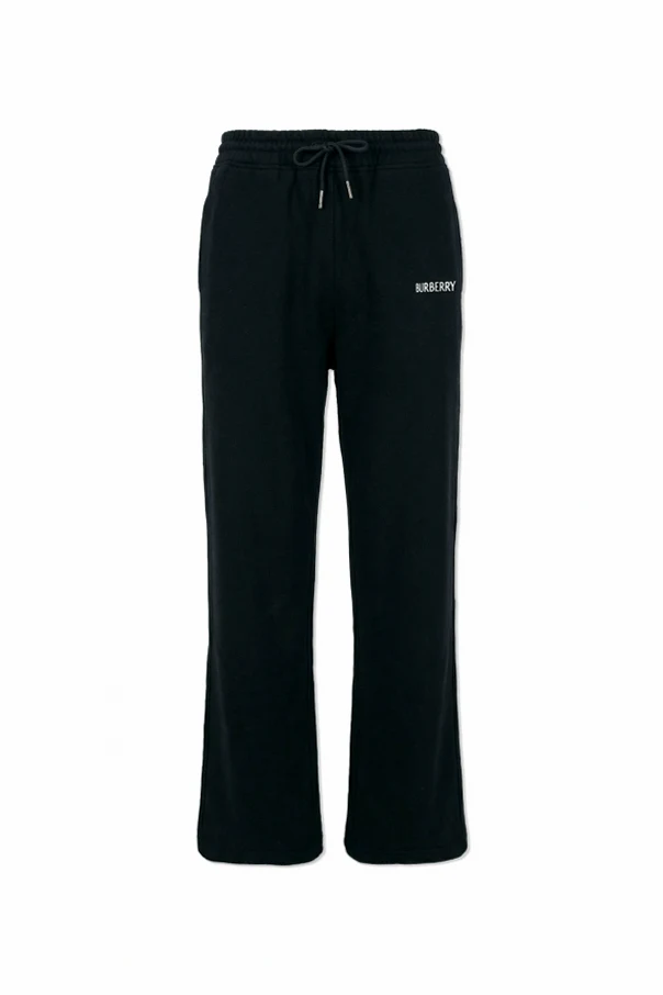 BLACK Straight-leg sweatpants